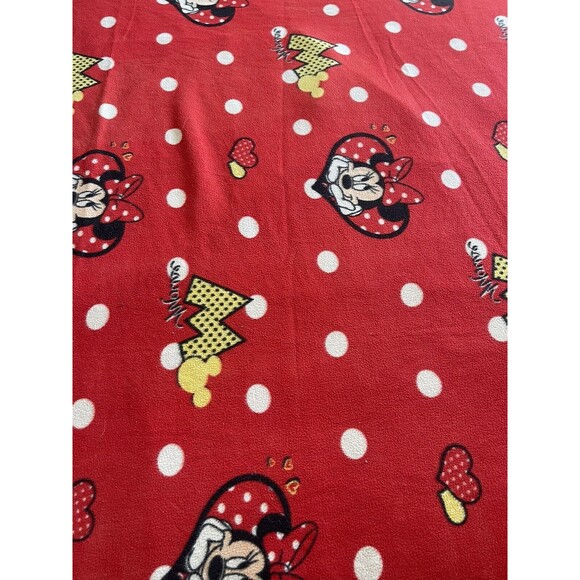 Disney Minnie Mouse Blanket  58 in x 66 in, Red Disney Fleece Bedroom - Picture 6 of 13